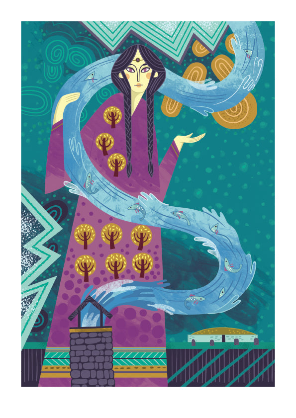 Boann - Glorious Goddesses of Ancient Ireland Art Print