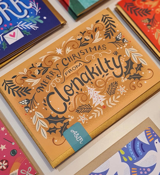 'Merry Christmas from Clonakilty' Gold Card