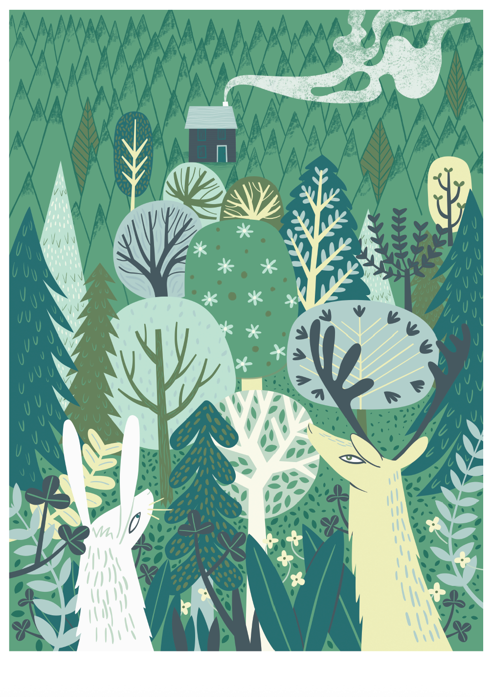 'The Animals Depart' Art Print