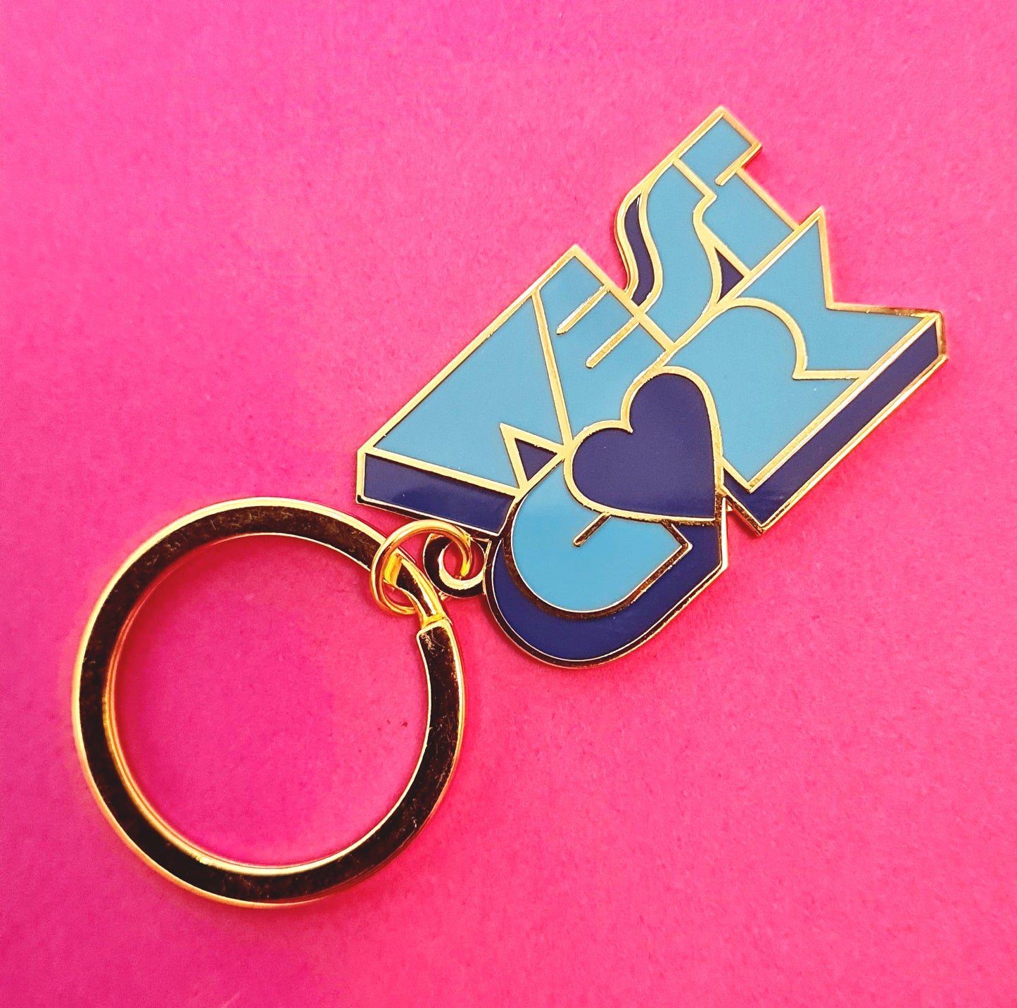 West Cork Keyring - Blues