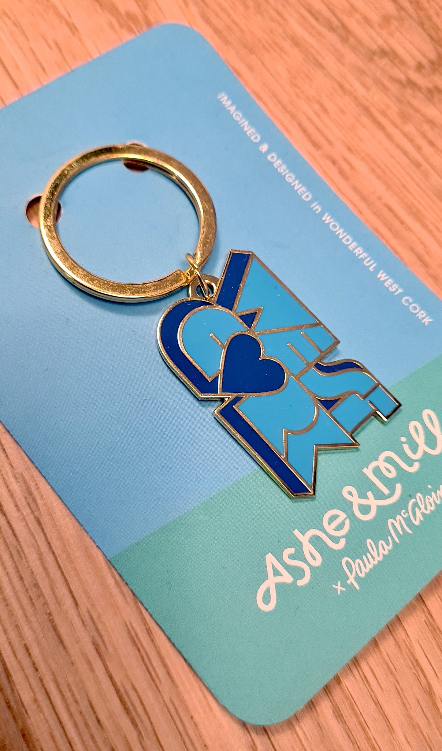 West Cork Keyring - Blues